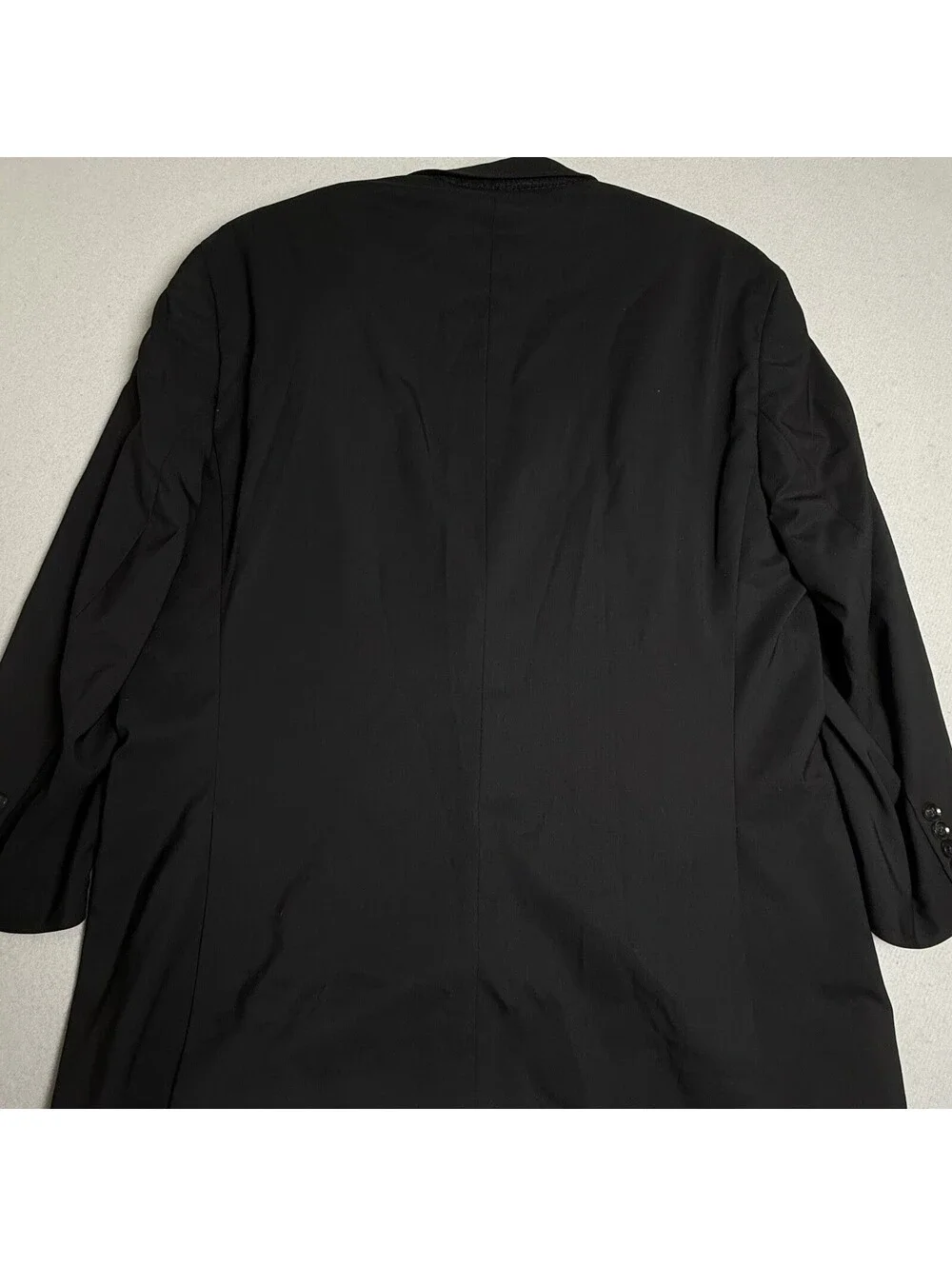TED BAKER Suit Blazer 46 R Jacket CT 100% Wool Modern Coat Black Two Botton Blue